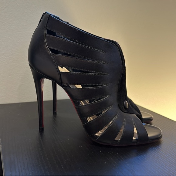 Christian Louboutin open toe booties - Picture 3 of 5